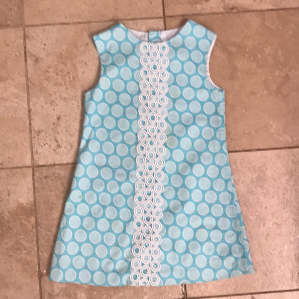 Turquoise polka dotted Bailey Boys dress size 4